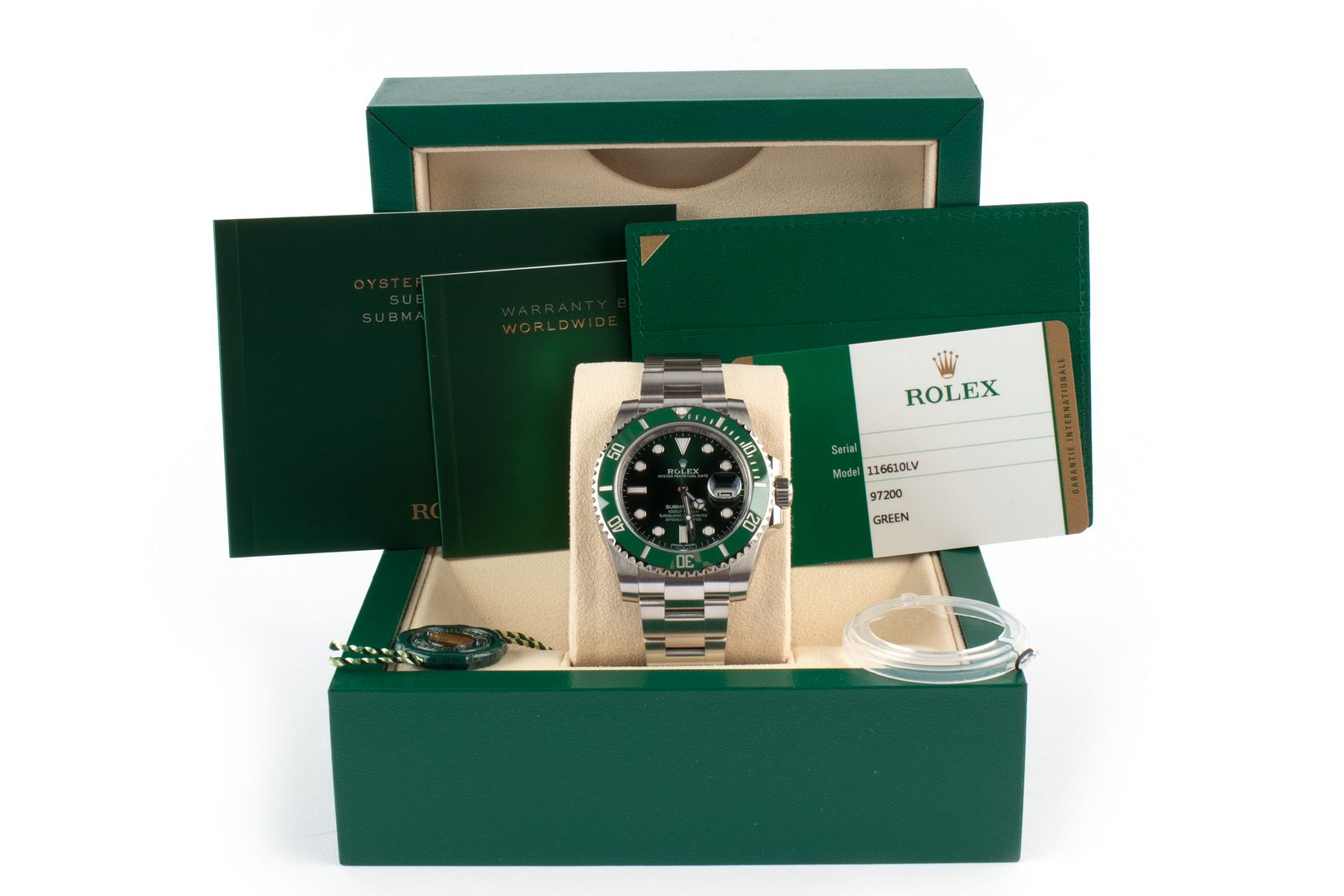 FS Rolex 116610LV Green Submariner HULK BNIB ONLY 10,988 SHIPPED